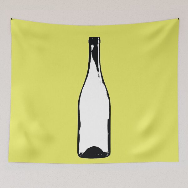 Item preview, Wine Bottle on yellow designed and sold by Type, Wine, etc..