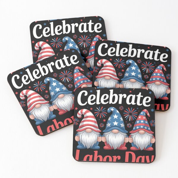 Item preview, Funny Gnomes Gnomies Labor Day Party American Flag designed and sold by vanvyp.