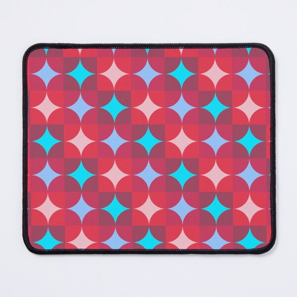 Item preview, Geometric Retro Circles in Red and Blue Pattern Medium Scale designed and sold by lamaddalena.