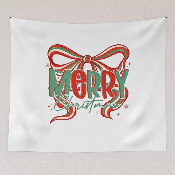 Item preview, Merry Christmas Bow Retro Coquette Holiday designed and sold by Dagmarporgnysdo.