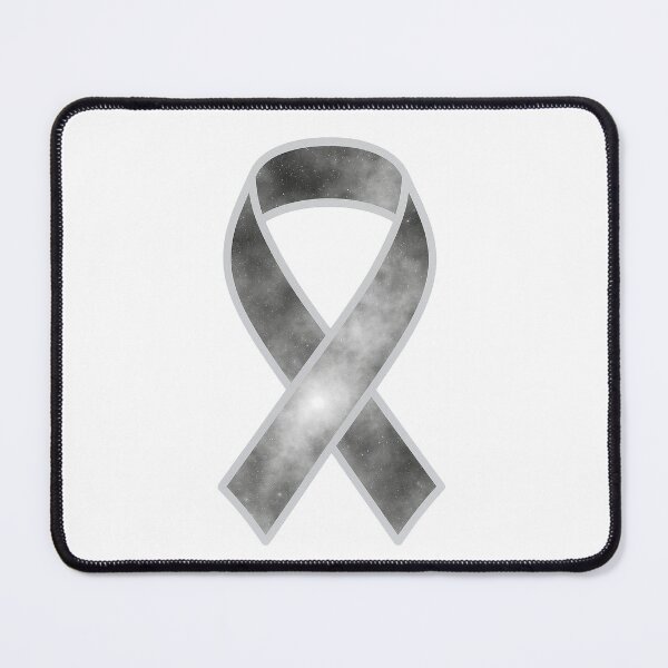 Item preview, Cosmic Silver / Grey Awareness Ribbon – Brain Cancer, MS & Parkinson’s Support Galaxy Design designed and sold by HealthCoreCommunity.