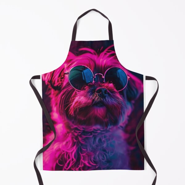 Artikelvorschau, Schöner Hund unter Neonlichtern Wandkunst entworfen und verkauft von Eiwaprints.