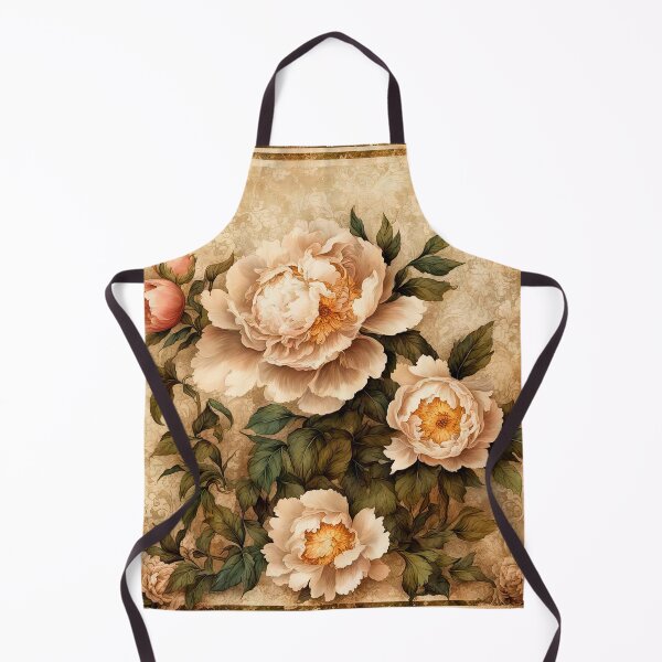 Item preview, Grand Vintage Peony Botanical on Aged Parchment designed and sold by LanaGustavsson.