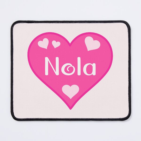 Item preview, Nola Name Pink Heart designed and sold by Jeallan Designs.
