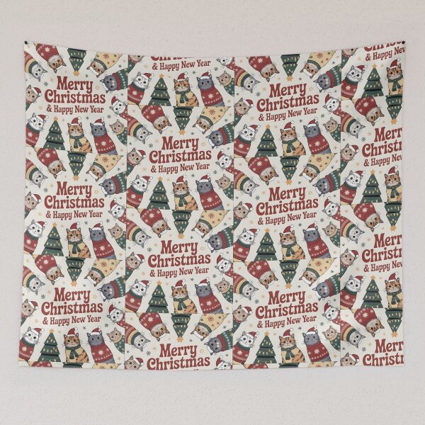 Item preview, Kittens' Joyful Christmas Adventure designed and sold by wzetart.