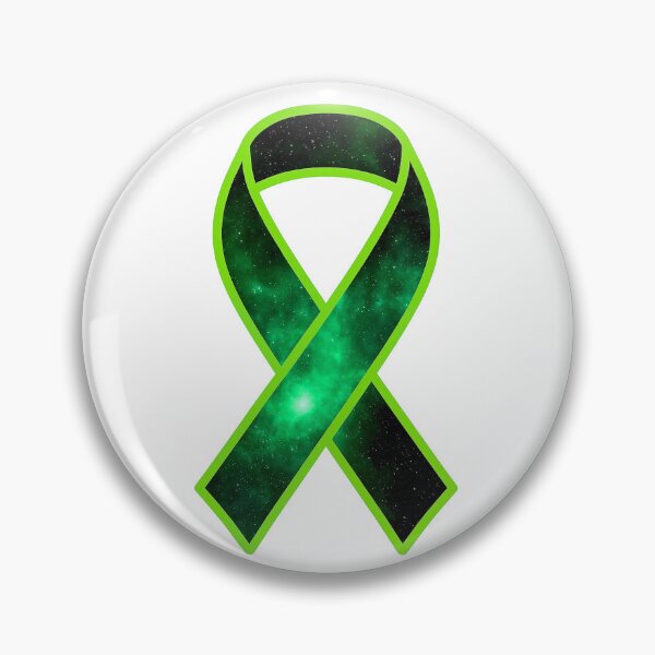 Item preview, Cosmic Green Awareness Ribbon – Mental Health, Kidney Cancer & Organ Donation Galaxy Design designed and sold by HealthCoreCommunity.