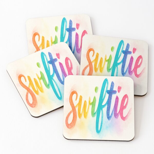 Item preview, Rainbow Watercolor Swiftie Typography designed and sold by creativerooney.
