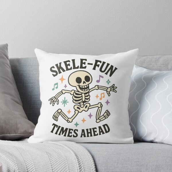Artikelvorschau, Skele-Fun Times Ahead – Tanzendes Skelett, süßes Halloween-Design entworfen und verkauft von inkoutninja.