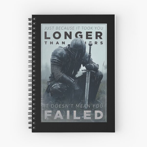 Item preview, "Just Because It Took You Longer Than Others, It Doesn't Mean You Failed" - Motivational Quote designed and sold by Patryk Wiatrowski.