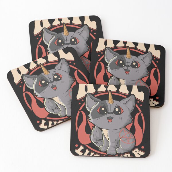 Item preview,  Cute  Funny Satanic Hail Lucipurr Rainbow Kitty designed and sold by CarcNamee.