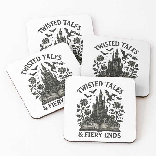 Item preview, Twisted Tales & Fiery Ends – Gothic Fantasy Castle Dark Storybook Design designed and sold by inkoutninja.