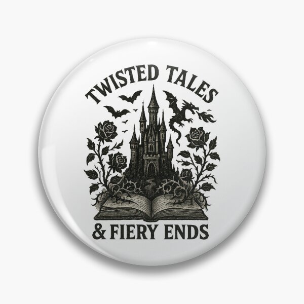 Item preview, Twisted Tales & Fiery Ends – Gothic Fantasy Castle Dark Storybook Design designed and sold by inkoutninja.