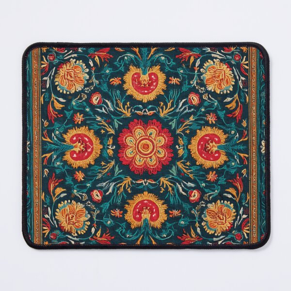 Item preview, Uzbekistan Neem Embroidery Traditional Carpet designed and sold by GrinGalore.