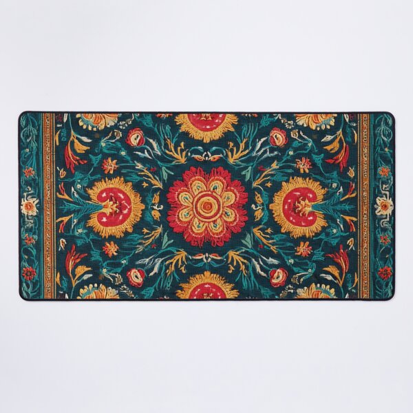 Item preview, Uzbekistan Neem Embroidery Traditional Carpet designed and sold by GrinGalore.