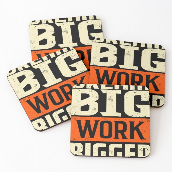 Item preview, DREAM BIG - WORK BIGGER designed and sold by Ranpict.