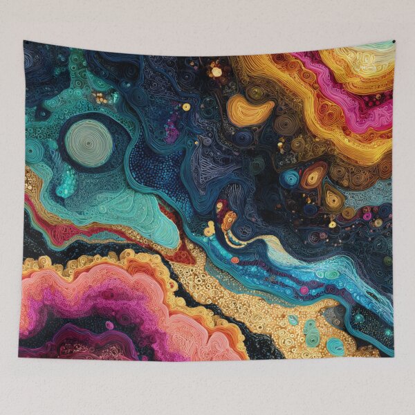 Item preview, Aboriginal Inspired Dot Art - Abstract Deep Sea World designed and sold by GrinGalore.