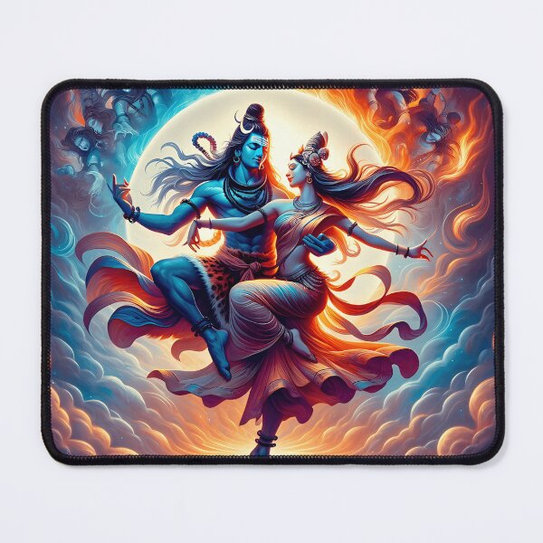 Item preview, Celestial Ballet Of Shiva And Parvati designed and sold by MichaelDupson.