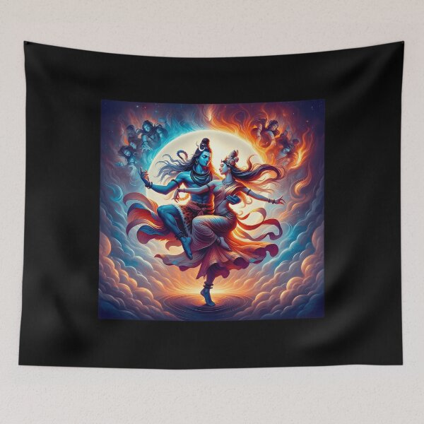 Item preview, Celestial Ballet Of Shiva And Parvati designed and sold by MichaelDupson.