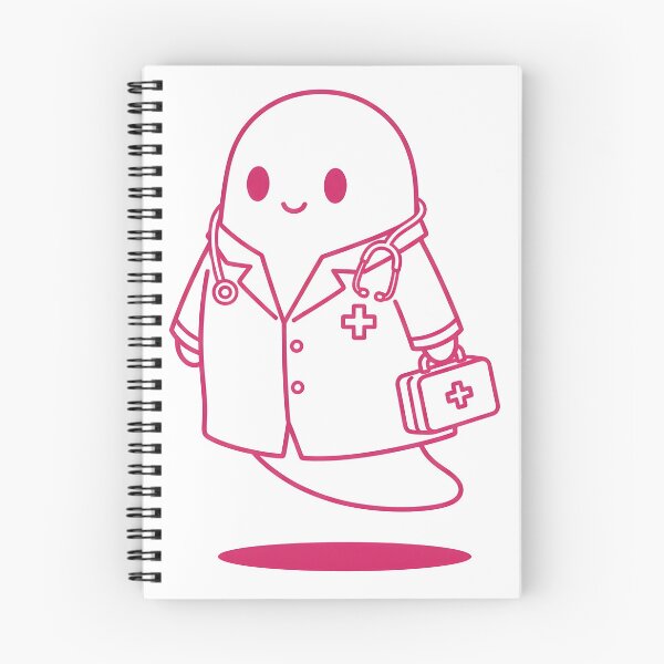 Item preview, Kawaii Doctor Ghost – Cute Spooky Medical Design designed and sold by DamianRoy88.