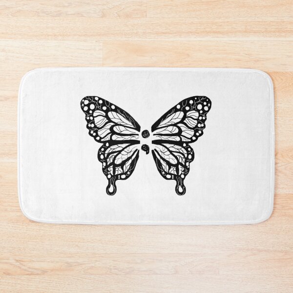 Item preview, Semicolon butterfly design | Suicide awareness | mental health matters designed and sold by NeurodiverseTea.