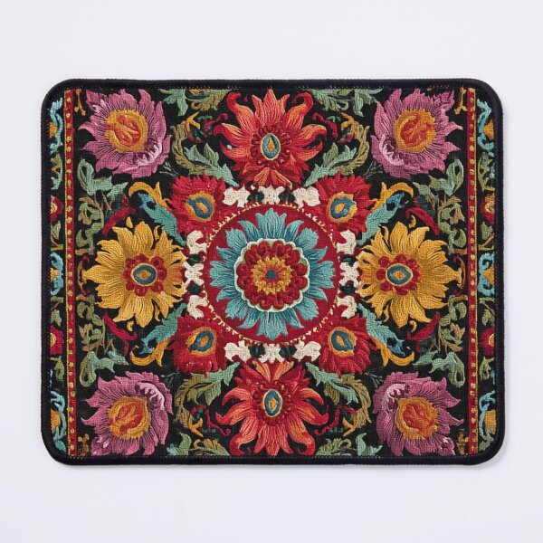 Item preview, Uzbekistan Neem Embroidery Carpet designed and sold by GrinGalore.