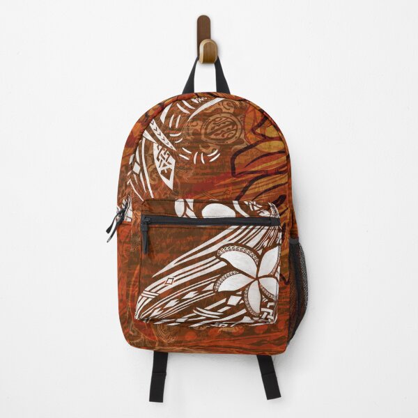 Item preview, Traditional Earthy Tapa Color Hawaiian Leaf Abstract designed and sold by sunnthreads.