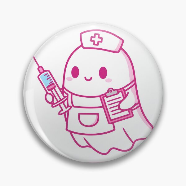 Item preview, Kawaii Nurse Ghost – Cute Spooky Medical Halloween Design designed and sold by DamianRoy88.