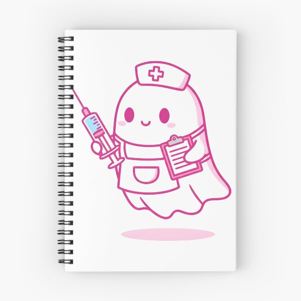 Item preview, Kawaii Nurse Ghost – Cute Spooky Medical Halloween Design designed and sold by DamianRoy88.