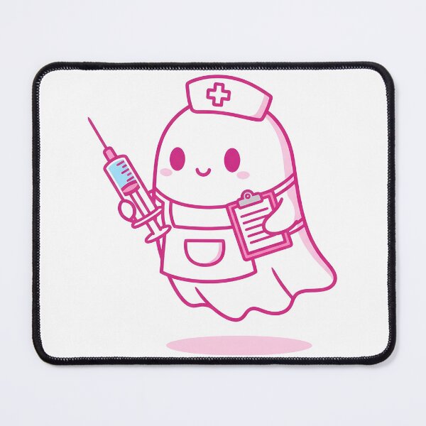 Item preview, Kawaii Nurse Ghost – Cute Spooky Medical Halloween Design designed and sold by DamianRoy88.