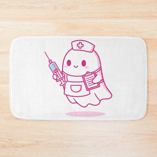 Item preview, Kawaii Nurse Ghost – Cute Spooky Medical Halloween Design designed and sold by DamianRoy88.