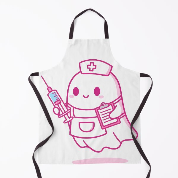 Item preview, Kawaii Nurse Ghost – Cute Spooky Medical Halloween Design designed and sold by DamianRoy88.
