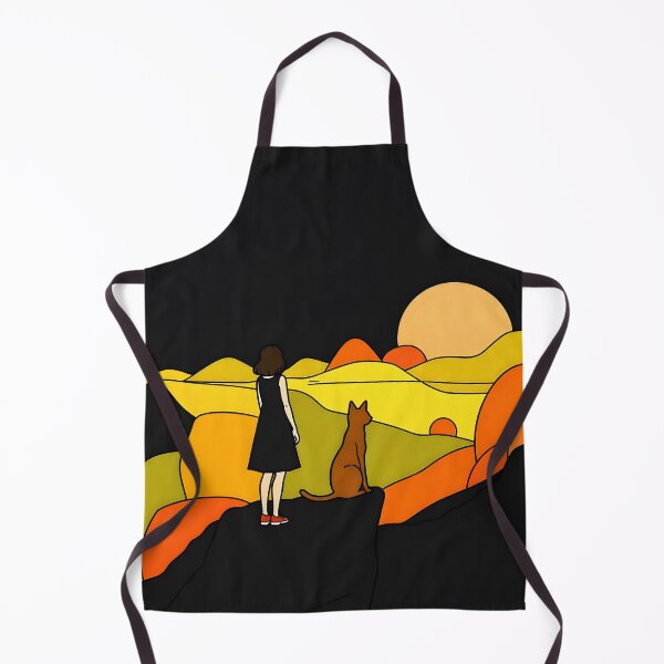 Item preview, Sunset with Girl and Dog designed and sold by Erlin Rudho.