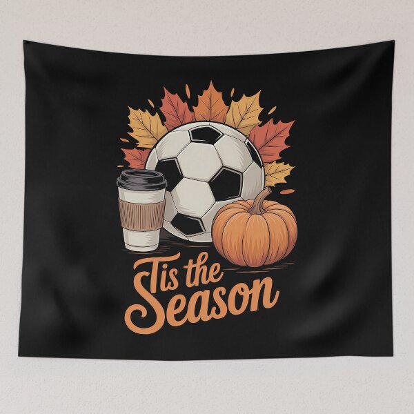 Item preview, Tis The Season Soccer Pumpkin Autumn Fall Thanksgiving designed and sold by ValerieRodrigue.