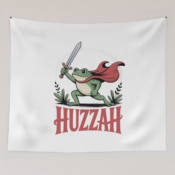 Item preview, Huzzah Frog T-Shirt designed and sold by PrintAtelier.