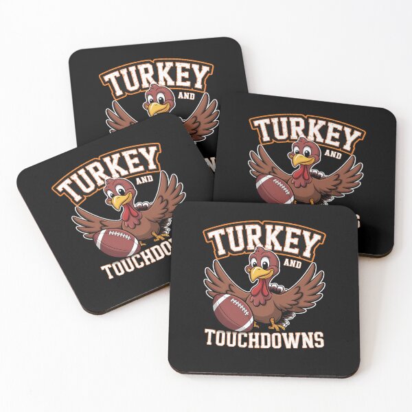 Item preview, Thanksgiving Turkey And Touchdowns Football designed and sold by ValerieRodrigue.