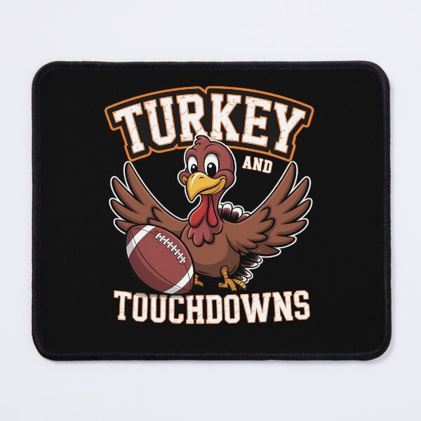 Item preview, Thanksgiving Turkey And Touchdowns Football designed and sold by ValerieRodrigue.