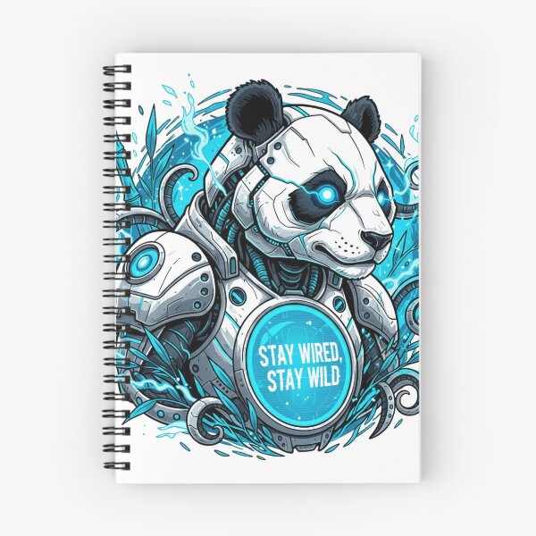 Item preview, Cyberpunk Panda Head – Stay Wired Stay Wild designed and sold by ValeronPrints.