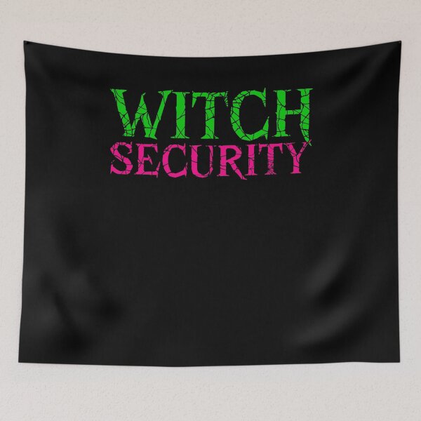 Item preview, Witch Security Funny Halloween Protection Design designed and sold by AaronButle42.