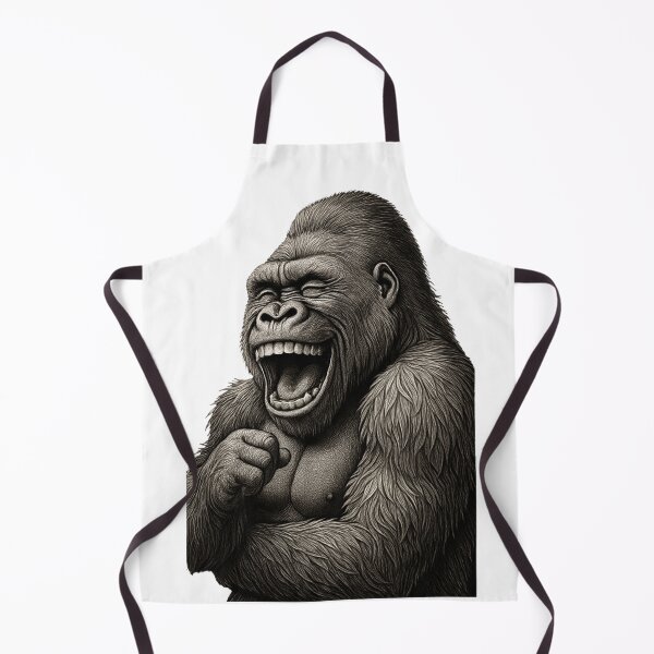 Item preview, Laughing Gorilla - Hilarious and Joyful Ape Illustration designed and sold by corocoro-coron.