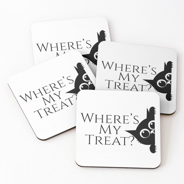 Item preview, Where’s My Treat Funny Cat Design – Cat Mom, Cat Dad, Cat Parents, Fur Babies, Spoiled Kitties, Feline Humor, Pet Lover Gift designed and sold by boldstuffshop.