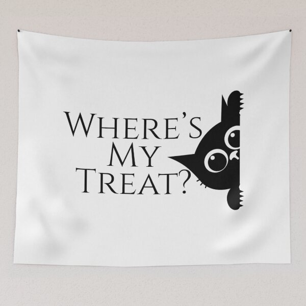 Item preview, Where’s My Treat Funny Cat Design – Cat Mom, Cat Dad, Cat Parents, Fur Babies, Spoiled Kitties, Feline Humor, Pet Lover Gift designed and sold by boldstuffshop.