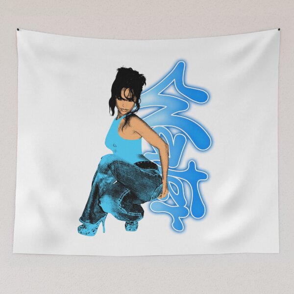 Item preview, Blue Typography Pop Singer designed and sold by GlamRetro.