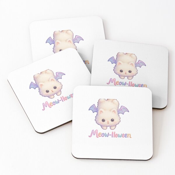 Item preview, Meowlloween – Cute Kawaii Cat Halloween Sticker, Tee & Mug Design designed and sold by dailyprintables.