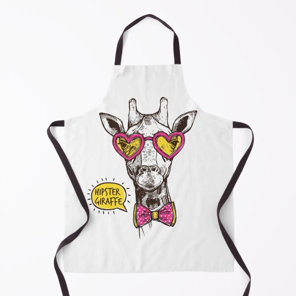 Item preview, Hipster Giraffe Illustration Retro Aesthetic Art designed and sold by Retr0Tshirts.