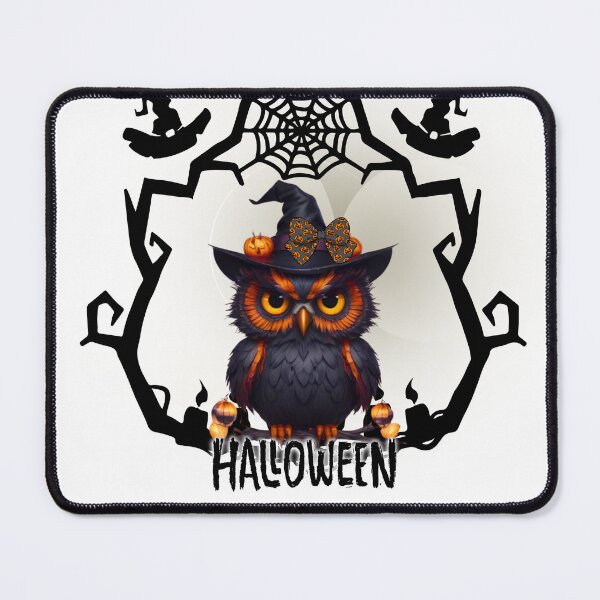 Item preview, Halloween Owl with Witch Hat & Full Moon designed and sold by Medeea Publishing.
