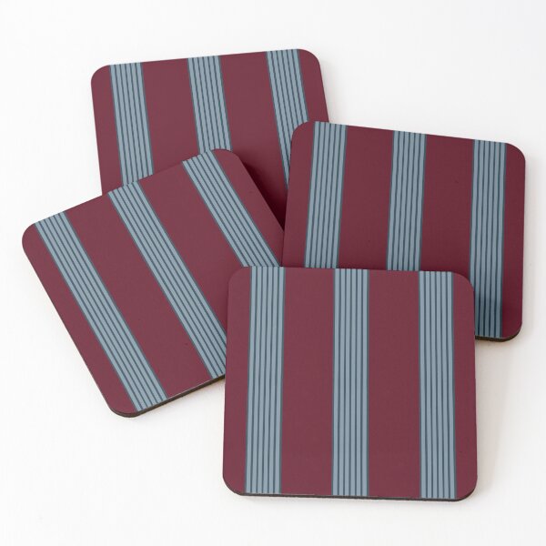 Item preview, Stripy Bands Pattern Blue and Burgundy  designed and sold by OneThreeSix.
