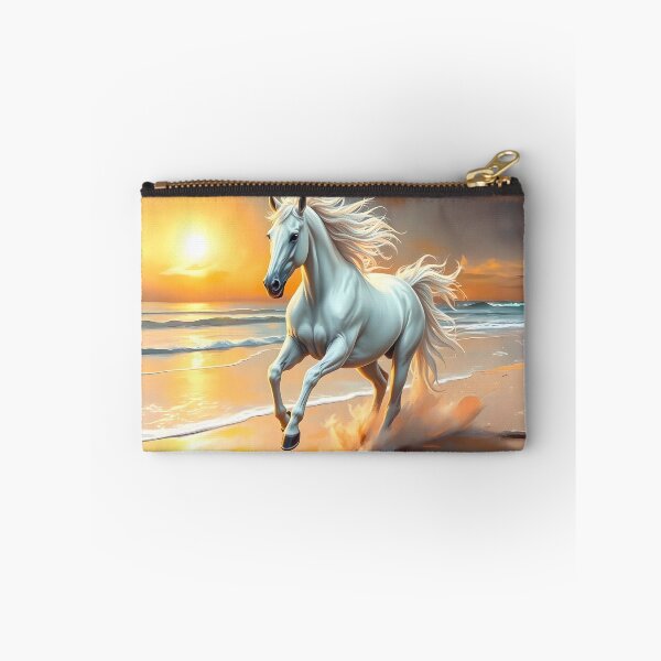 Item preview, White Horse at Sunset: Dashing along the Coast designed and sold by SolaoLab.