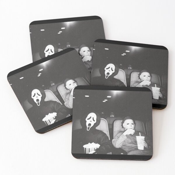 Item preview, Funny Halloween Gift Vintage 90s Ghostface Scream and Michael Myers M4013 designed and sold by TorrieSchoebel.
