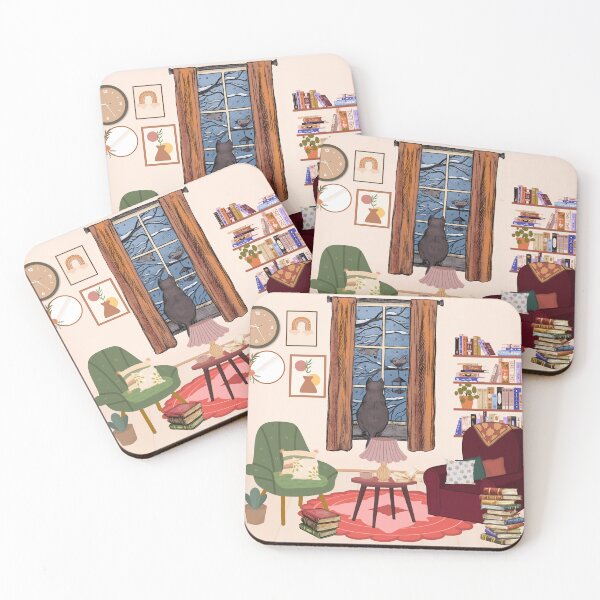 Item preview, Cozy Night Reading by the Window designed and sold by Saragoza.