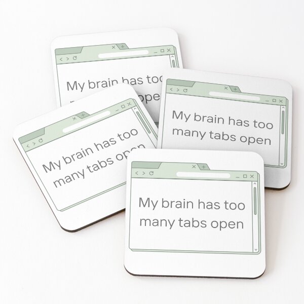 Item preview, Funny Office Shirt – “My brain has too many tabs open” | Company Sarcasm, Relatable Work Tee, Multitasker Gift designed and sold by Design by Nelif.